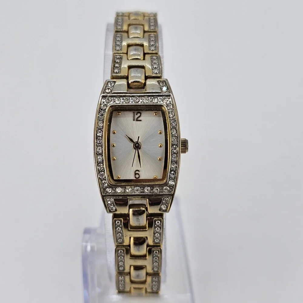Women's Analog Watch 20MM Gold Dial Two‎ Tone Bracelet 6.75